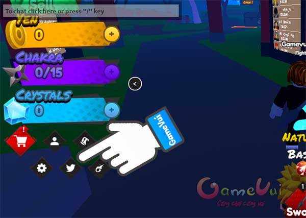 Chạm vào biểu tượng Twitter