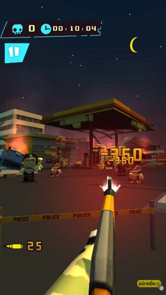 Cố gắng bắn hạ thật nhiều Zombie từ xa