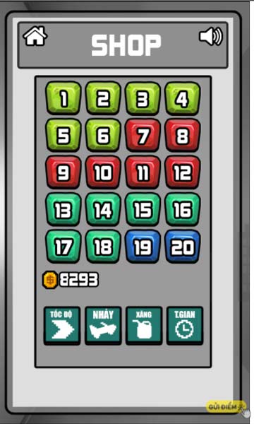 Mua thêm vật phẩm hỗ trợ trong Shop cửa hàng