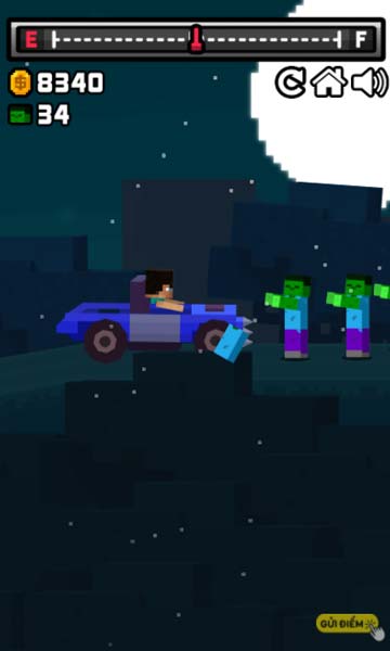 Đâm xe và tiêu diệt Zombie