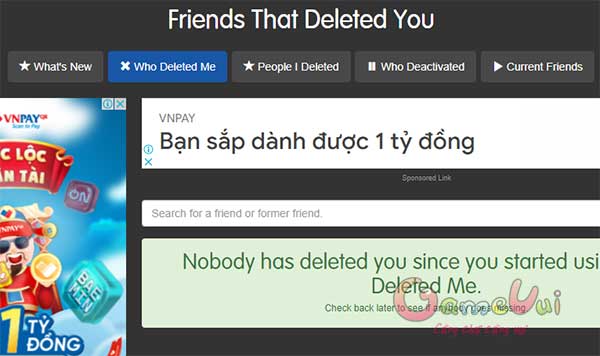 Xem được thông tin trên Facebook