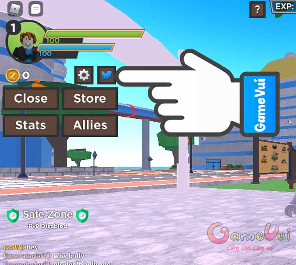 Chọn biểu tượng Twitter