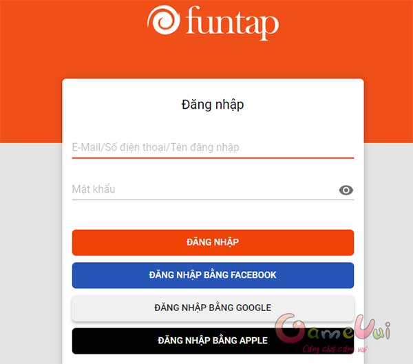 Đăng nhập tài khoản Thần Vương Chi Mộng