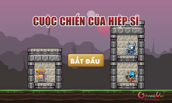 Chơi game Cuộc chiến của hiệp sĩ - GameVui