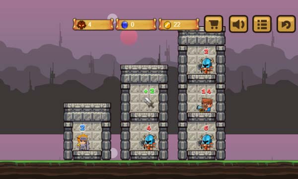 Mỗi bàn sẽ có nhiều cấp độ quái vật khác nhau