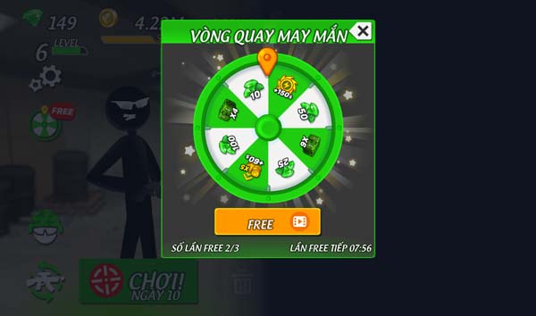 Vòng quay may mắn với nhiều món quà