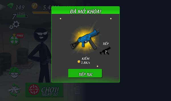 Mở khóa vũ khí cao cấp