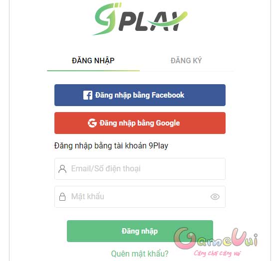 Đăng nhập tài khoản