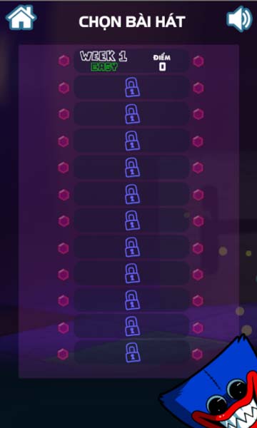 Chọn level để thử thách