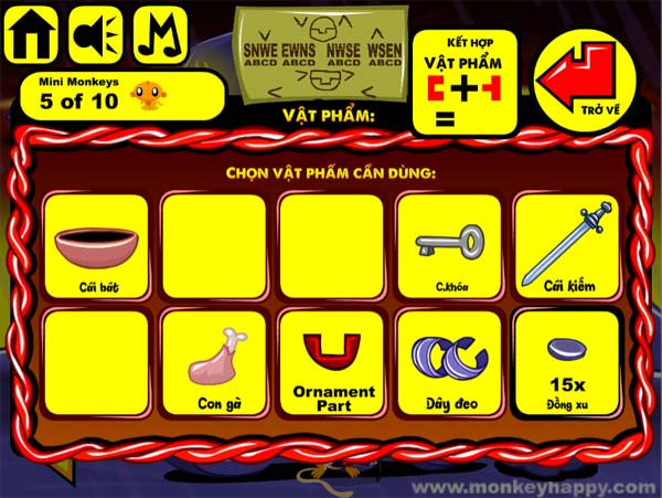 Thu thập các mảnh vật phẩm nhỏ