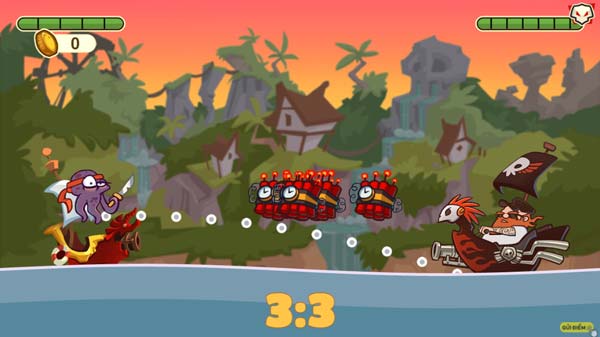 Có chế độ chơi 1 người với máy hoặc 2 người đối kháng