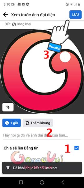 Lưu lại thay đổi