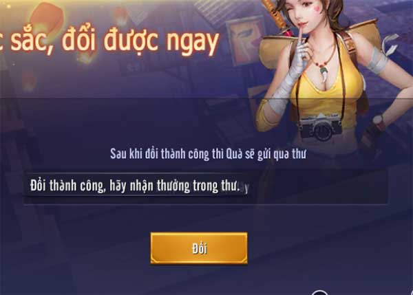 Đổi code thành công