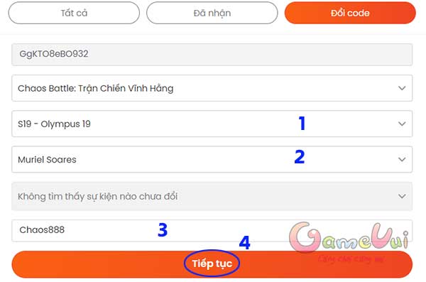 Nhập code