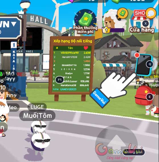 Chạm vào biểu tượng điện thoại