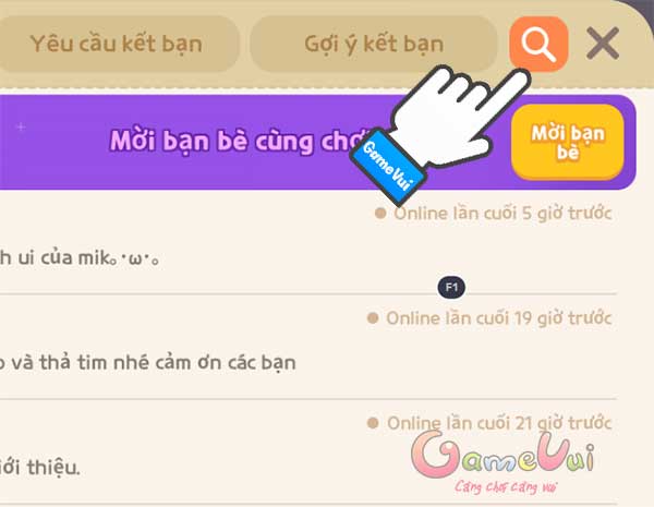 Chạm vào kính lúp