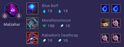 Malzahar với ấn Hấp Thụ Sinh Hóa