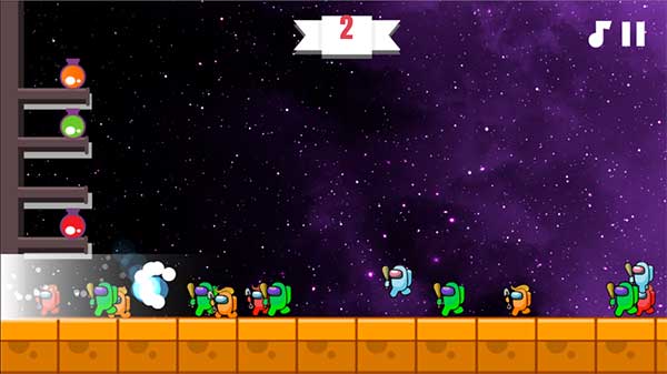 Mỗi lần bắn trúng, bạn sẽ ghi 1 điểm