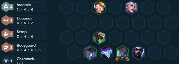 Đội hình ở Lv 7