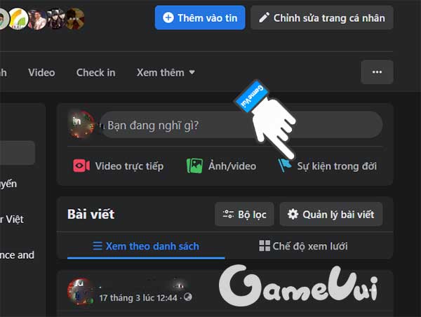 Sự kiện trong đời