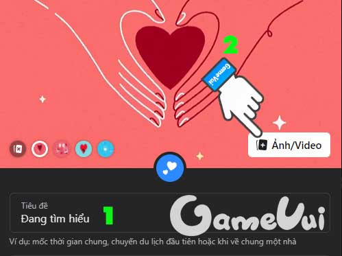 Nhập tiêu đề và tải ảnh lên