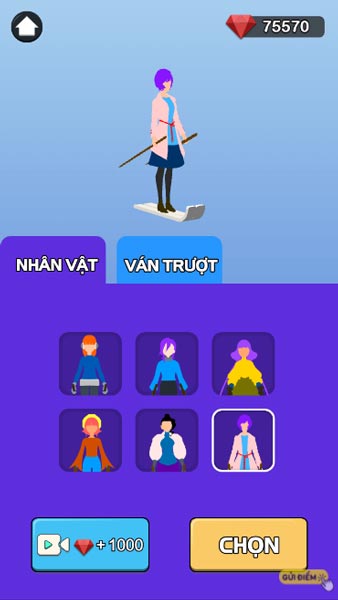 Mẫu Skin nhân vật trong Shop cửa hàng