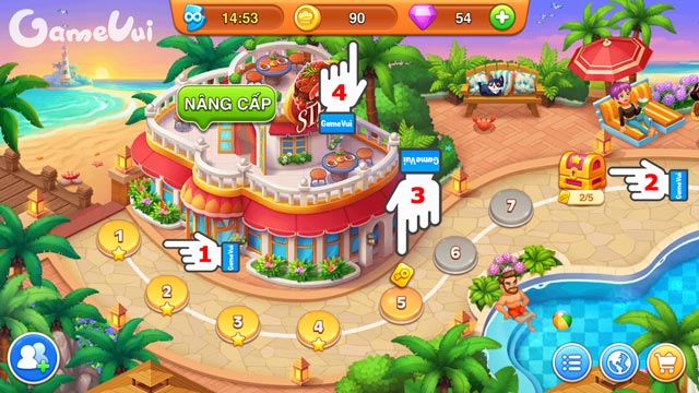 Giao diện khi vào trong trò chơi