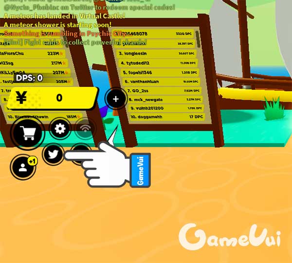 Nhấn biểu tượng Twitter