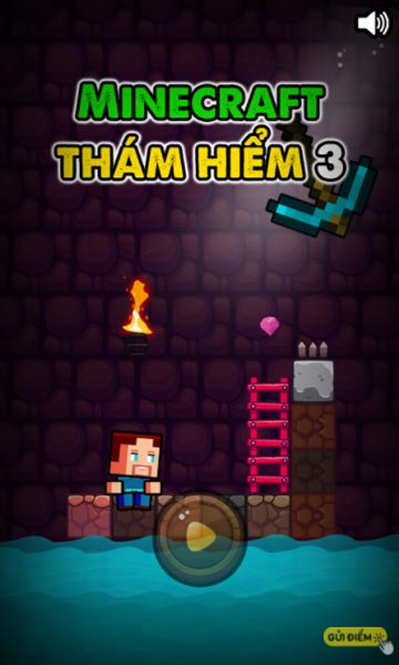 Chơi game Minecraft thám hiểm 3 - GameVui