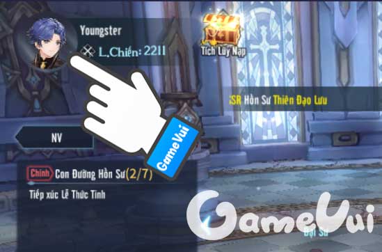 Chạm vào ảnh đại diện