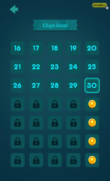 Lựa chọn các cấp độ để thử sức