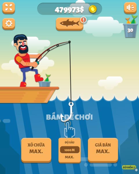 Chơi game Câu cá biển sâu - GameVui