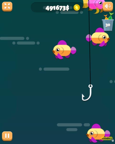 Thả cần câu xuống càng sâu càng dễ bắt cá có giá trị