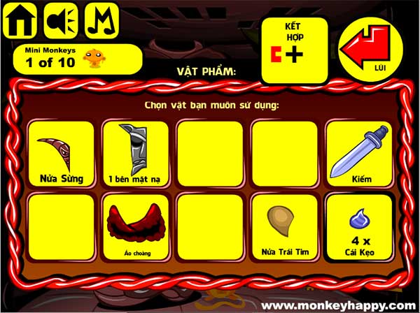 Các vật thu được