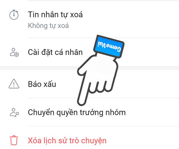 Chuyển quyền trưởng nhóm