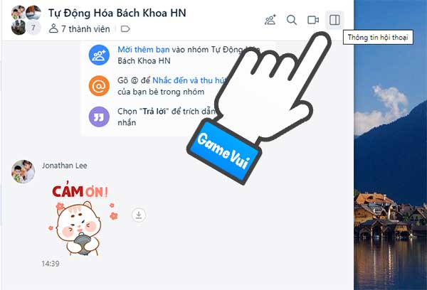 Thông tin hội thoại