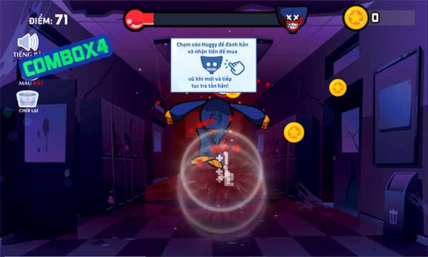 Tấn công Huggy Wuggy để lấy tiền