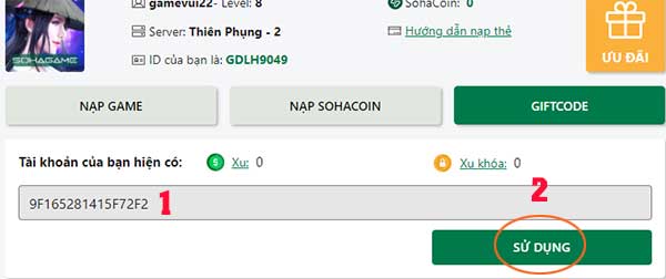 Nhập code