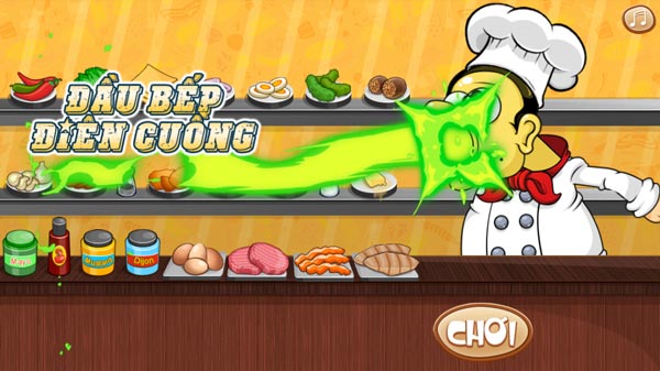 Chơi game Đầu bếp điên cuồng - GameVui
