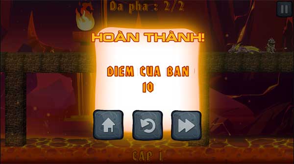 Hoàn thành cấp độ