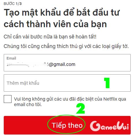 Đặt mật khẩu cho tài khoản Netflix