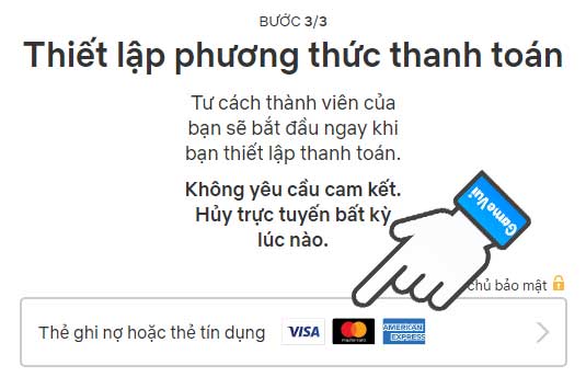 Chọn phương thức thanh toán