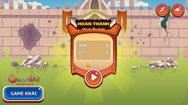 Hoàn thành cấp độ