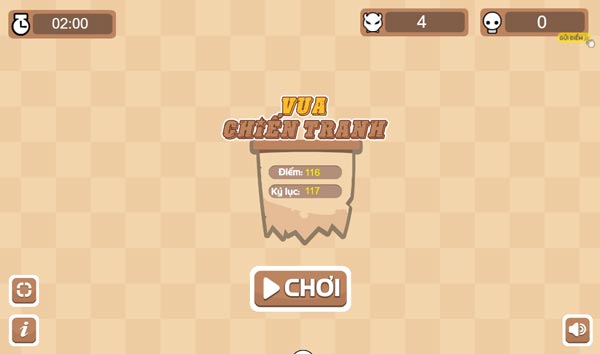 Chơi game Vua chiến tranh - GameVui