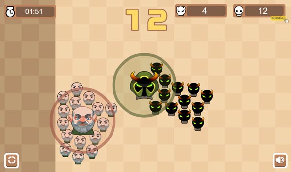 So sánh sức mạnh với đối thủ để quyết định tấn công hay không