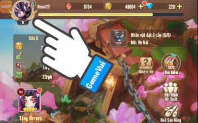 Chạm vào ảnh đại diện