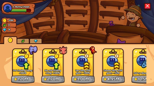 Các loại vật phẩm tăng cường