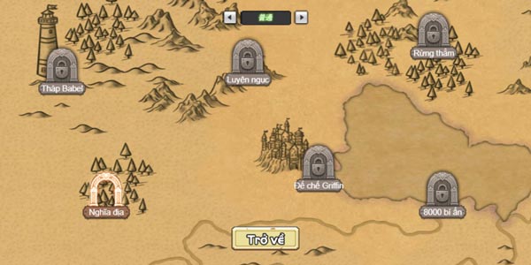 Các mốc thử thách cần chinh phục