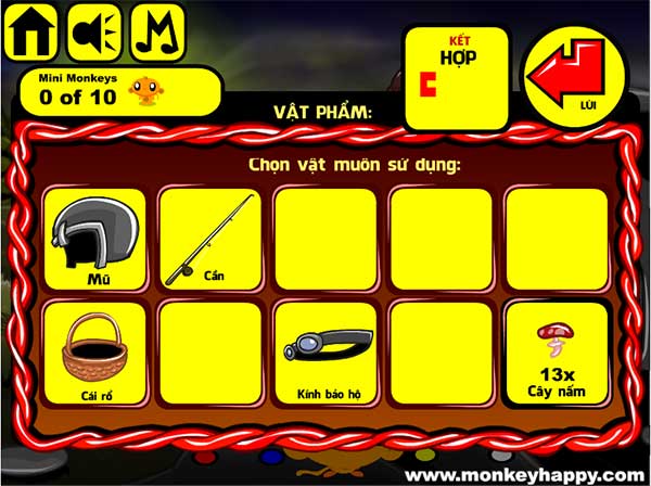 Các vật thu thập được