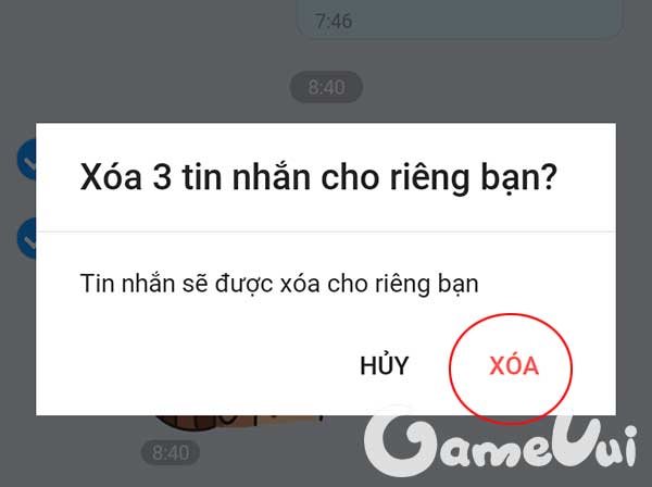 Xác nhận xóa